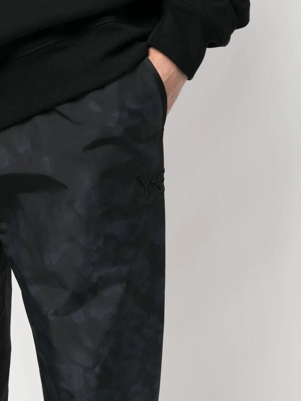 leopard-print tapered-leg track pants