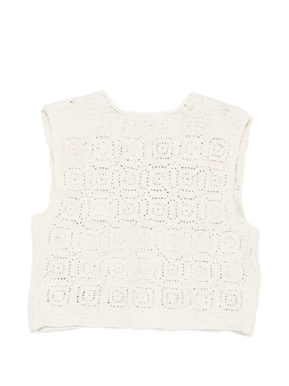 Piver crochet embroidered gilet