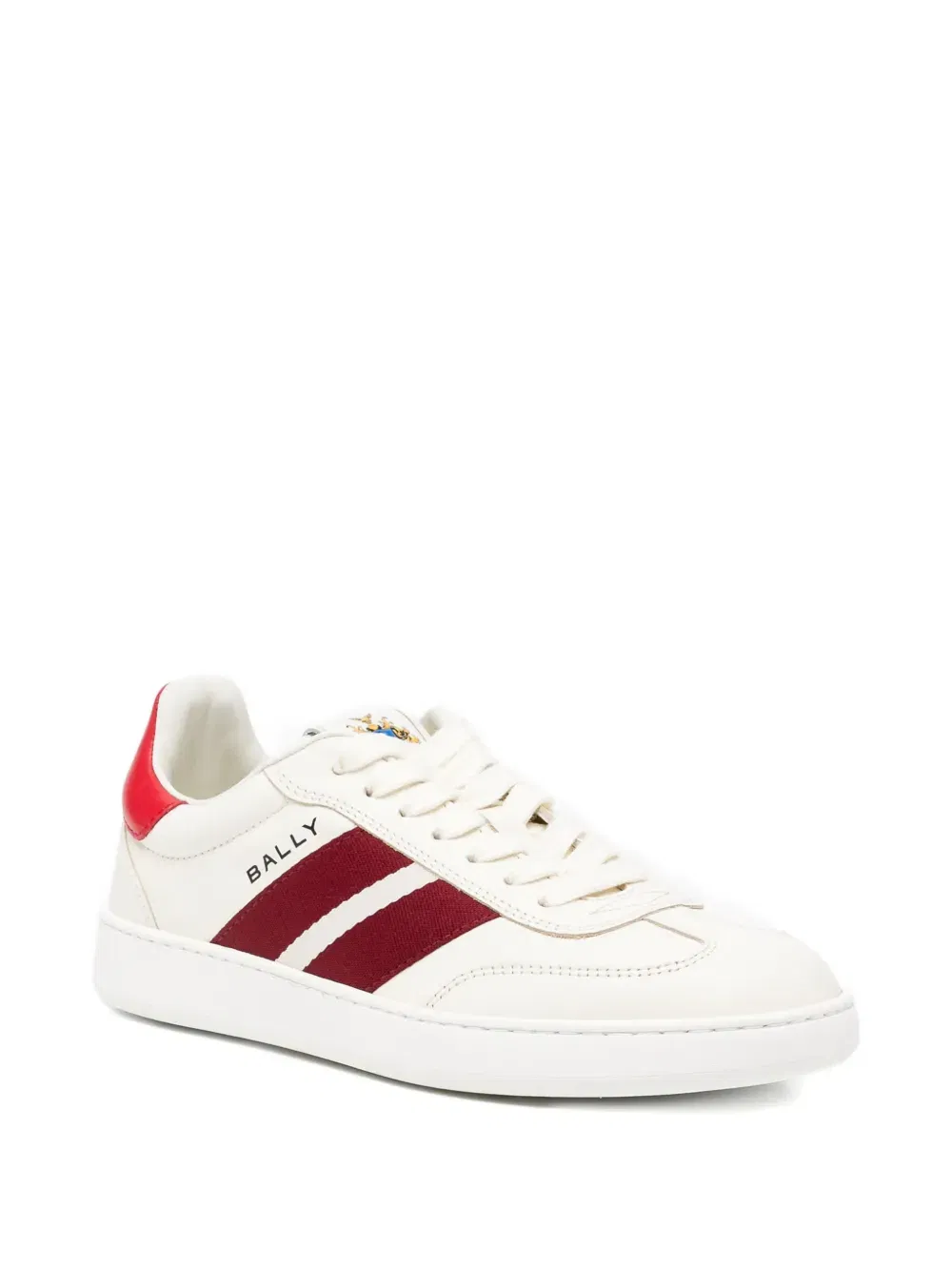 striped lace-up trainers