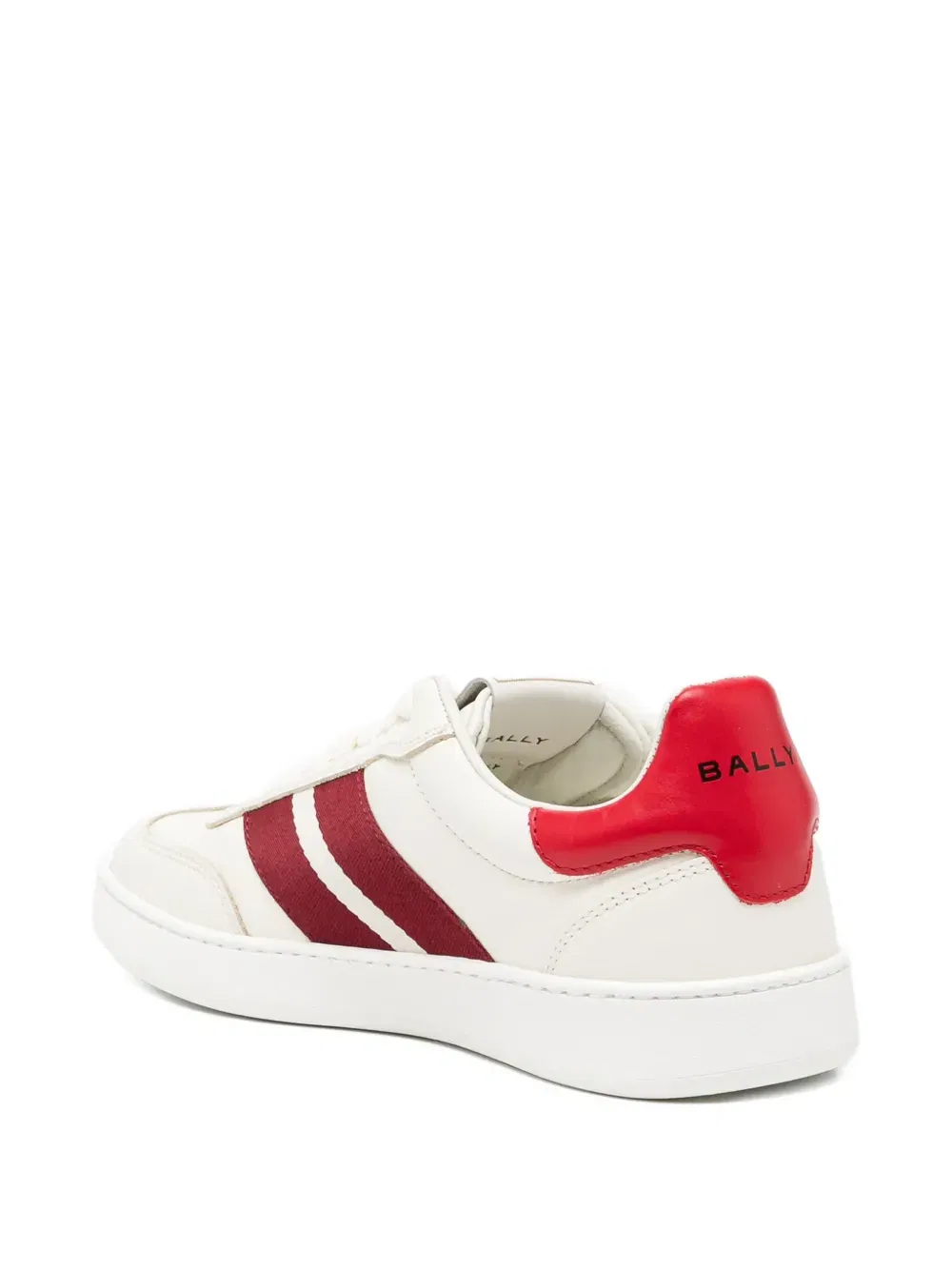 striped lace-up trainers