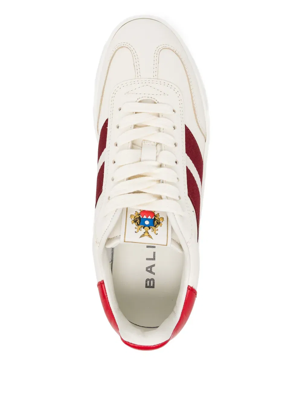 striped lace-up trainers