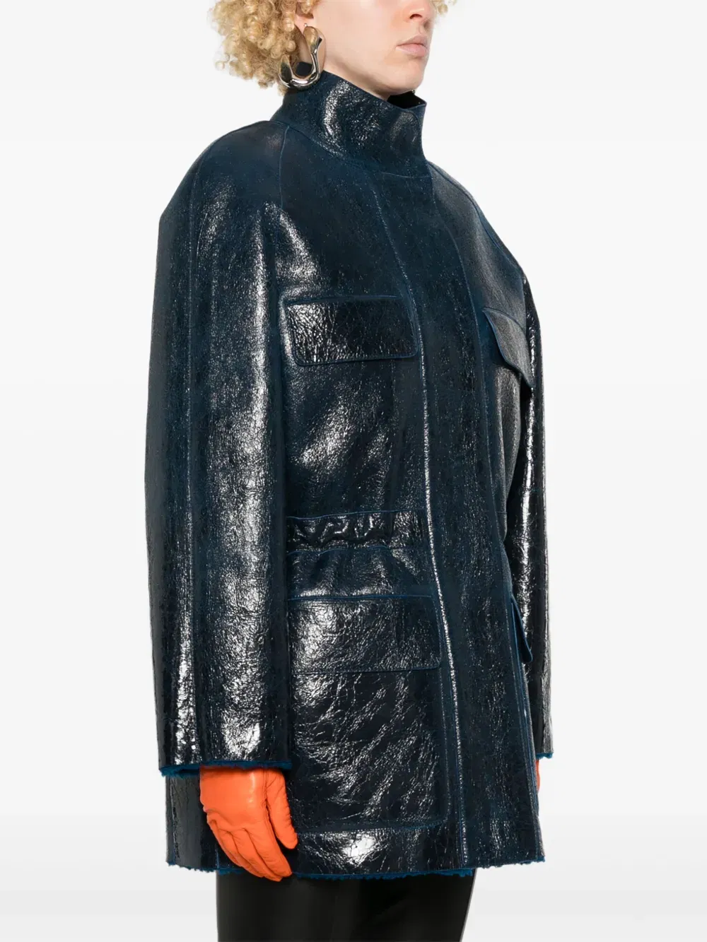 leather coat