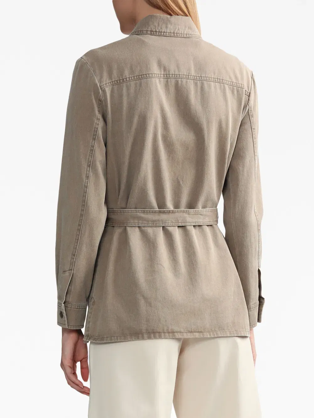 Joann belted cotton jacket