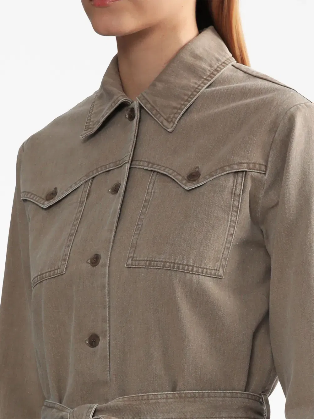 Joann belted cotton jacket