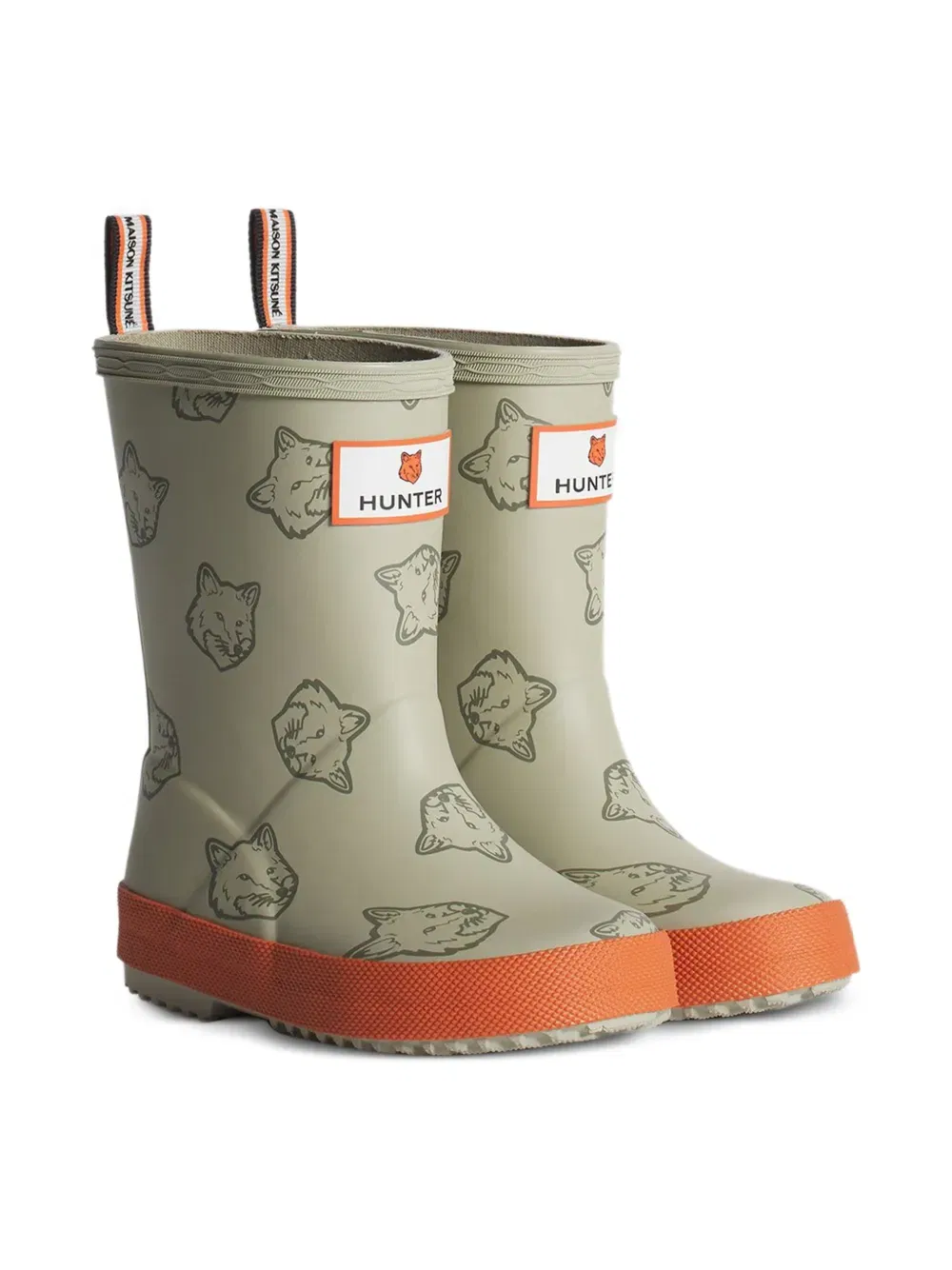 x Hunter Fox Heads rain boots