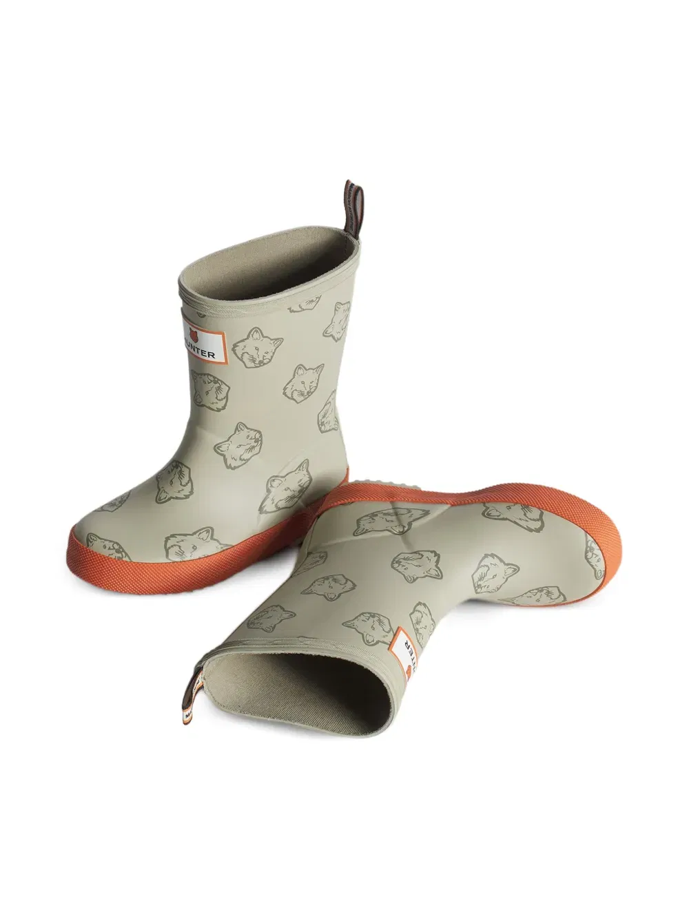 x Hunter Fox Heads rain boots