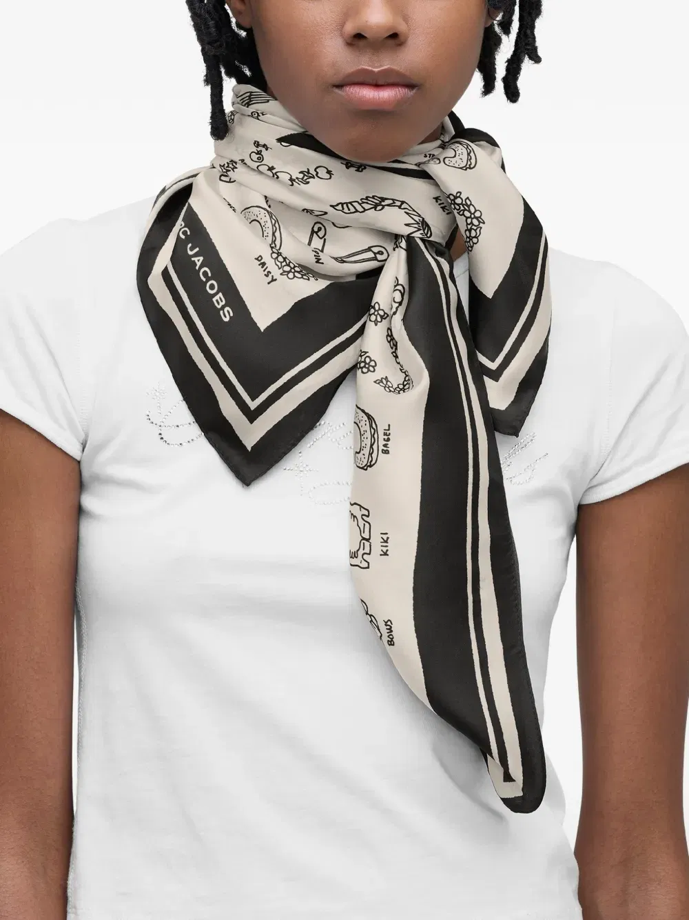 print-detail scarf