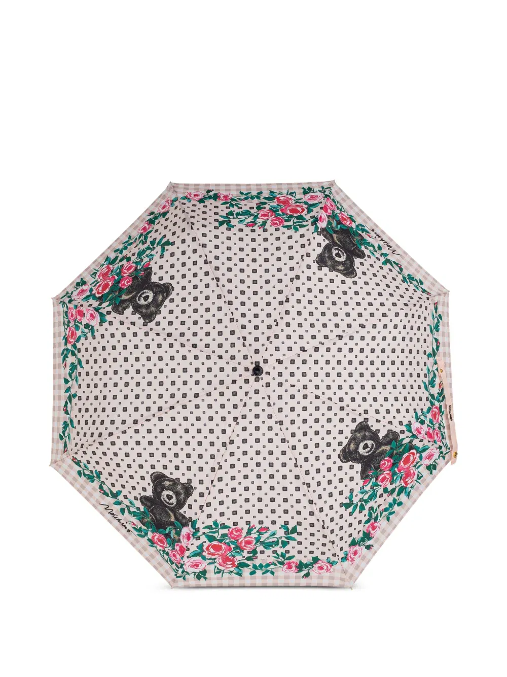 floral bear-print umbrella