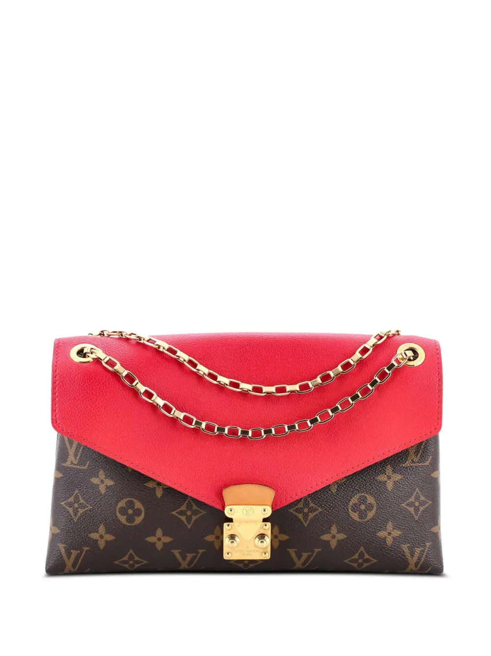 Pallas Chain Monogram Canvas and Calfskin shoulder bag