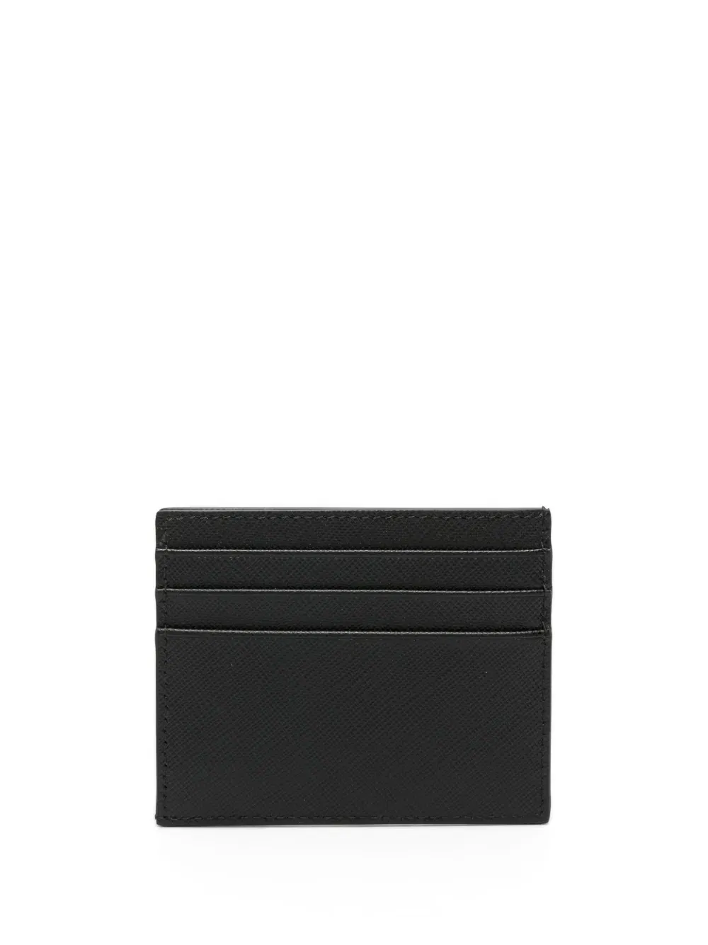 triangle-logo leather cardholder