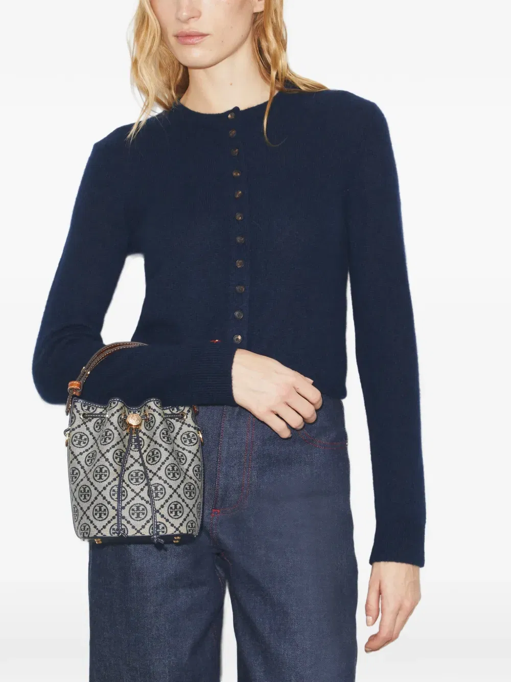 monogram mini bucket bag
