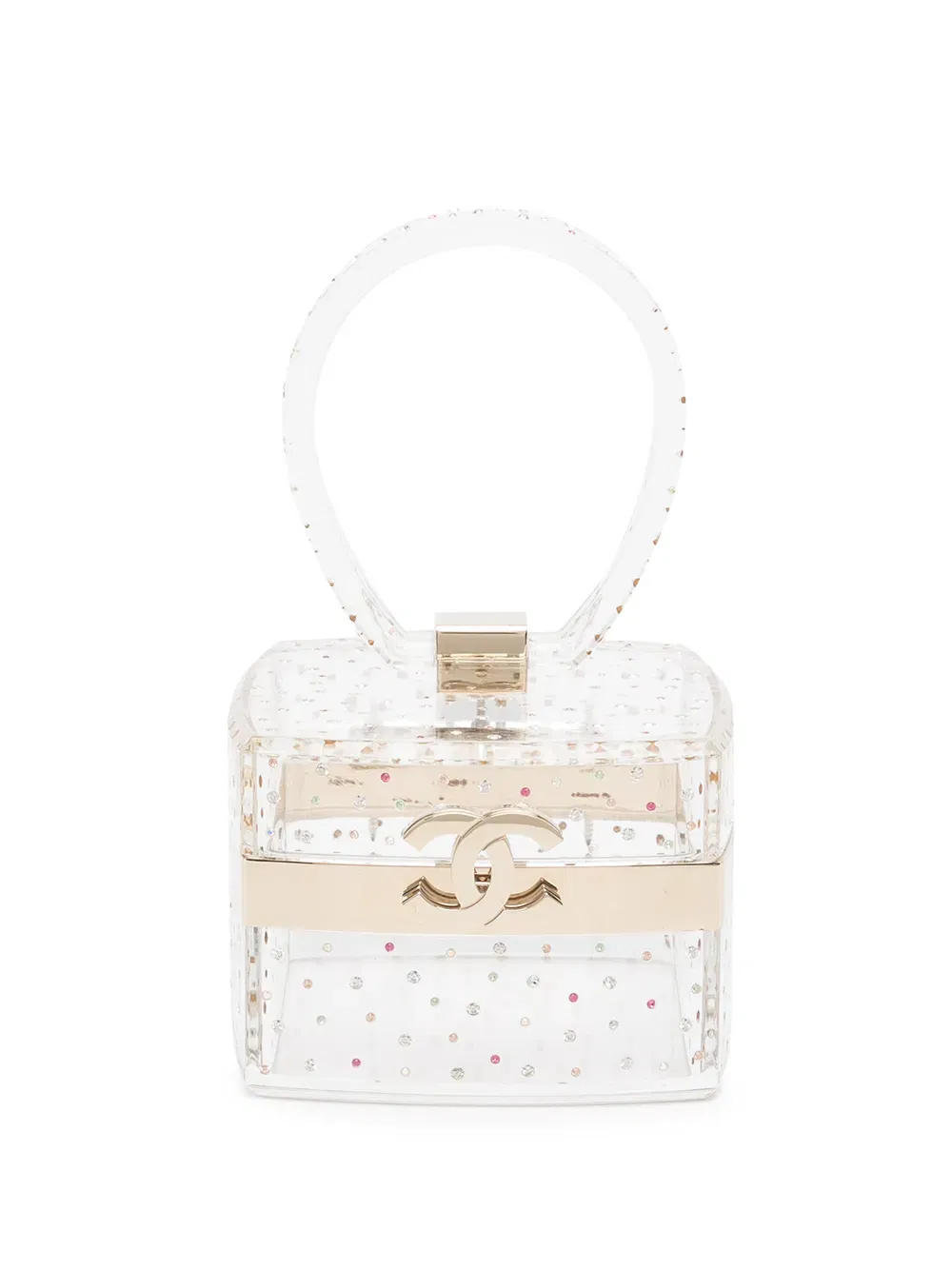 2004 CC rhinestone-embellished vanity mini bag