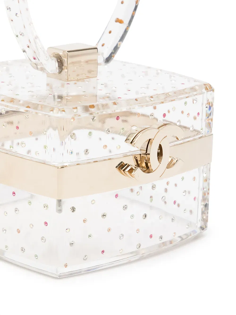 2004 CC rhinestone-embellished vanity mini bag
