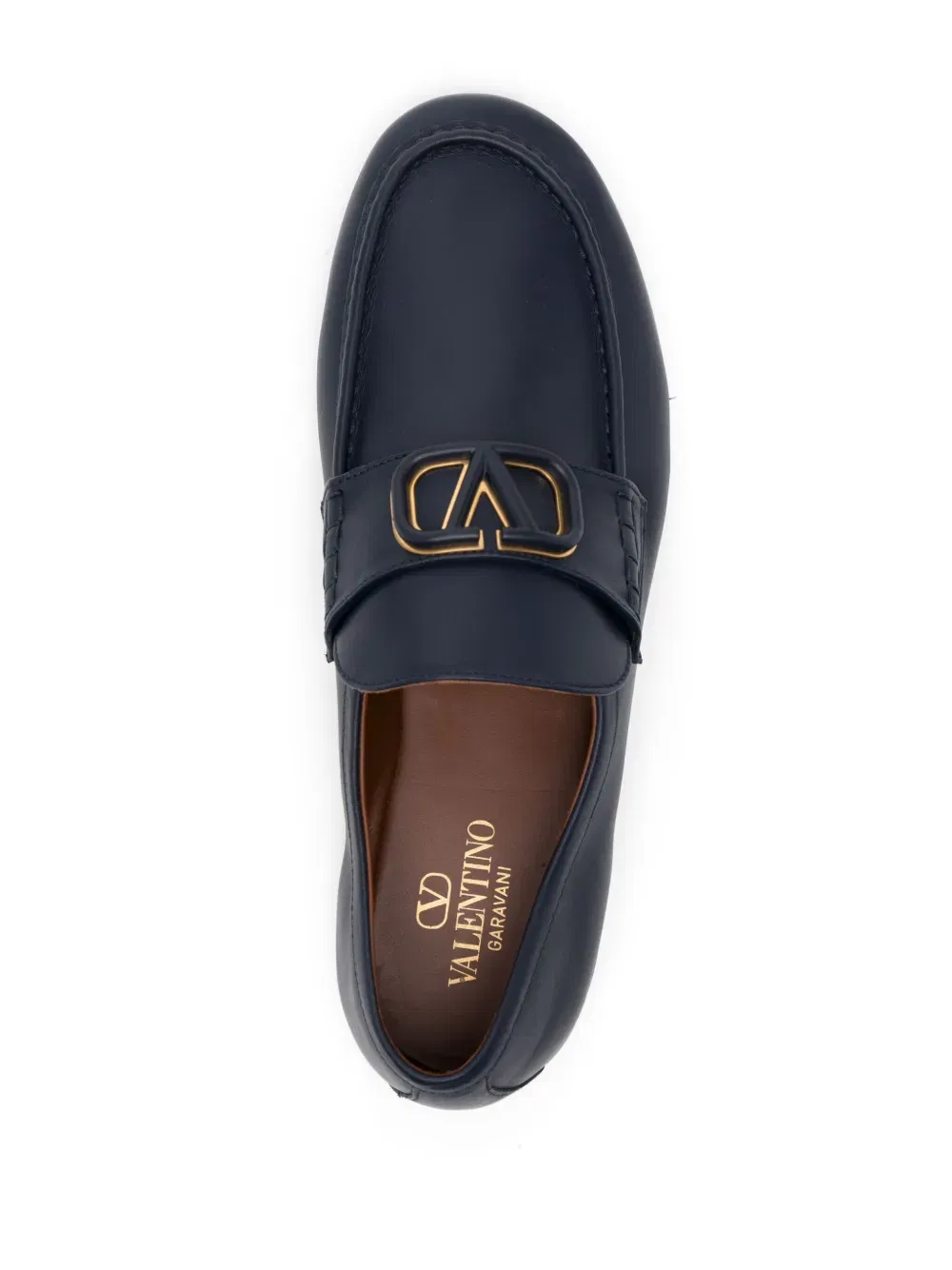 VLogo Signature leather loafers