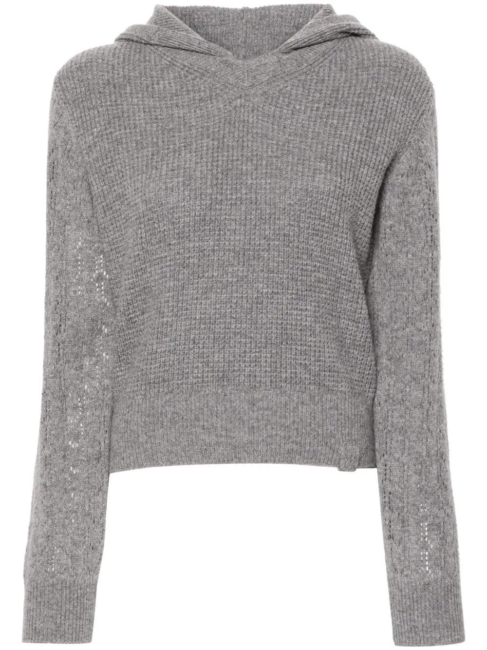 hooded wool jumper
