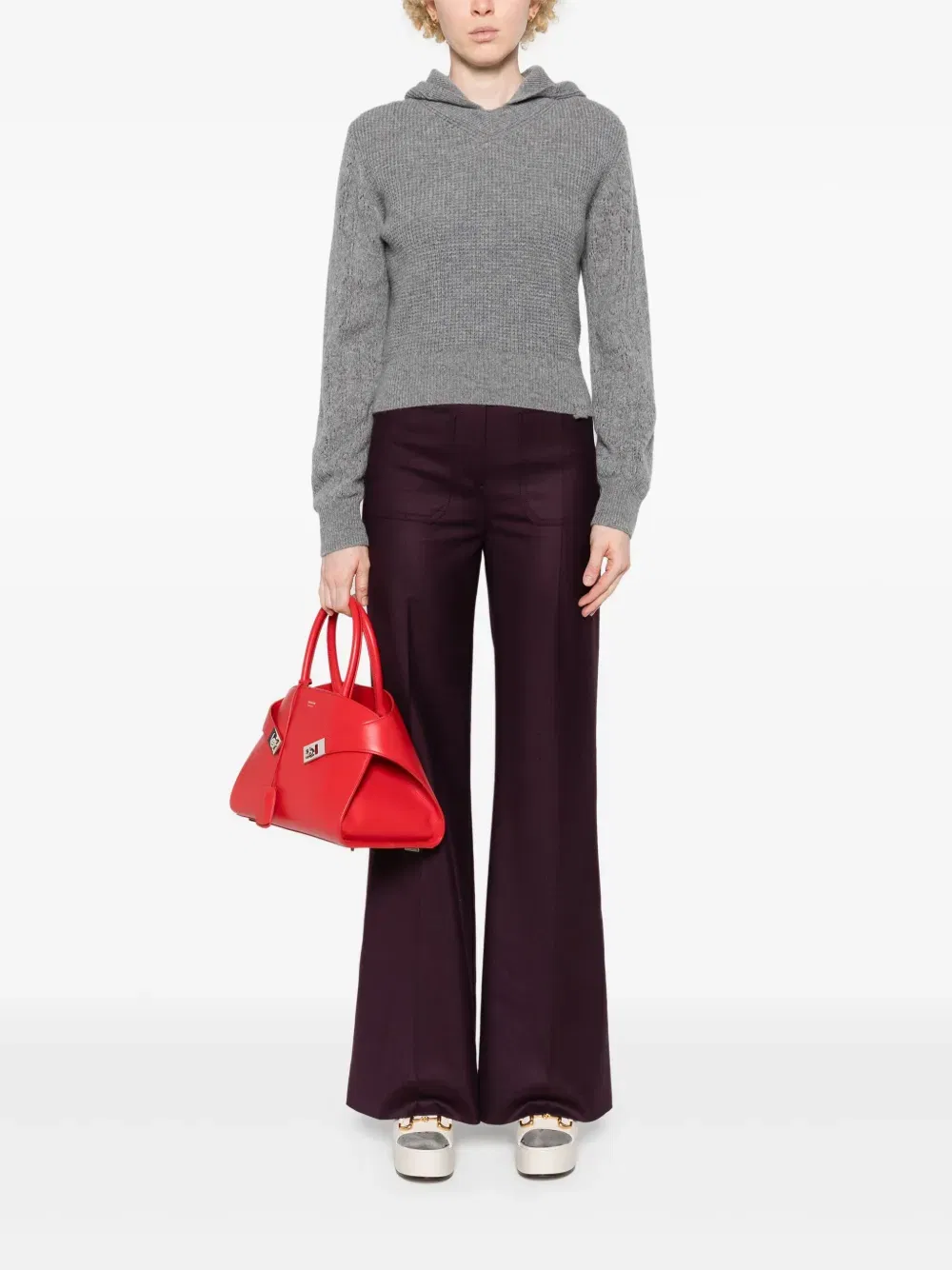 hooded wool jumper