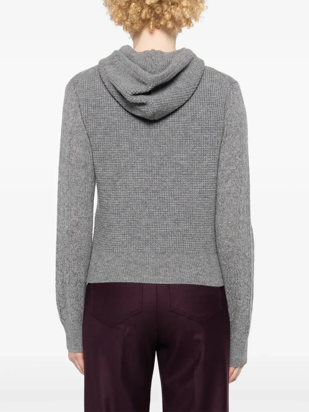 hooded wool jumper
