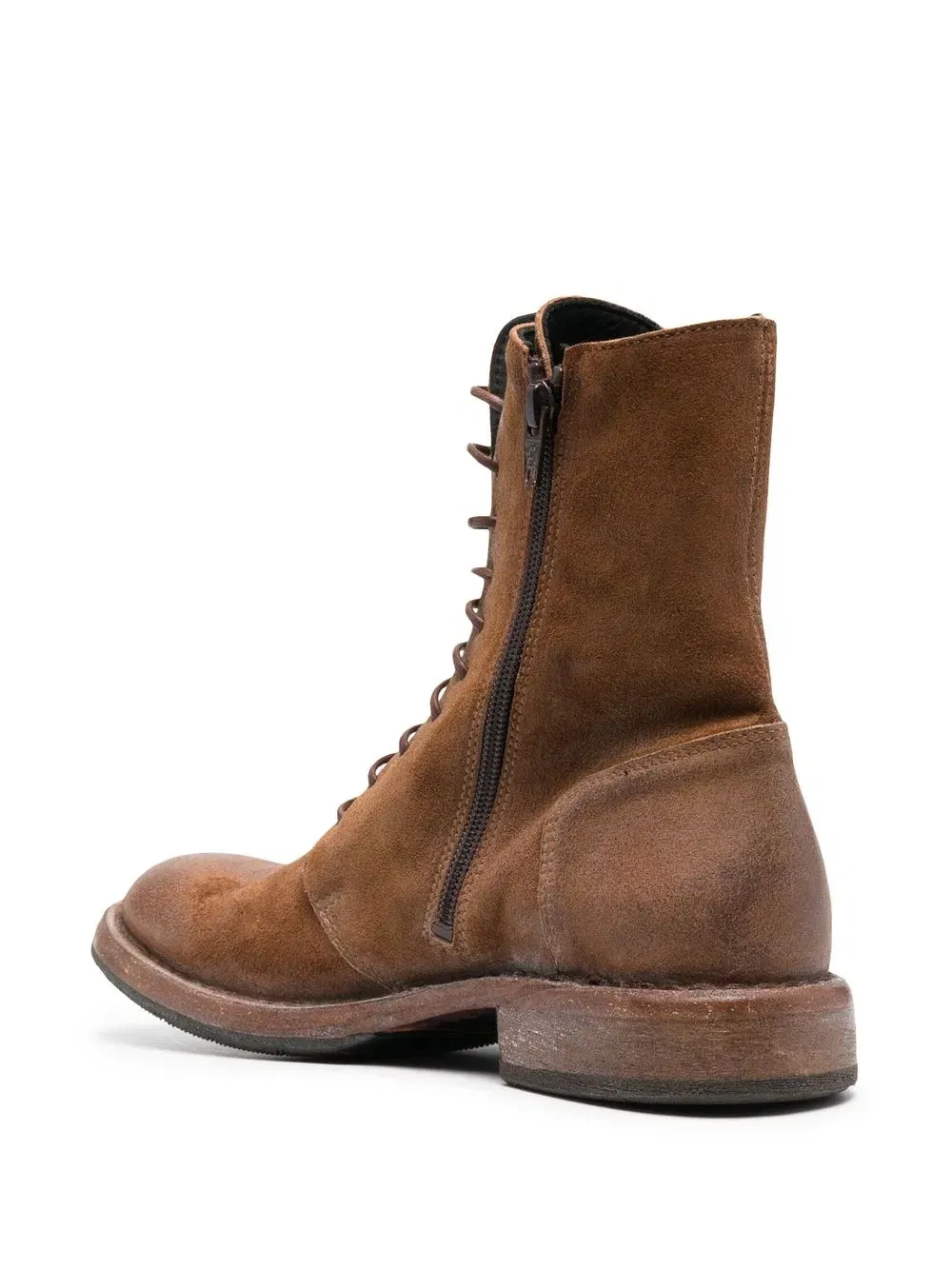Polacco worn-effect leather boots