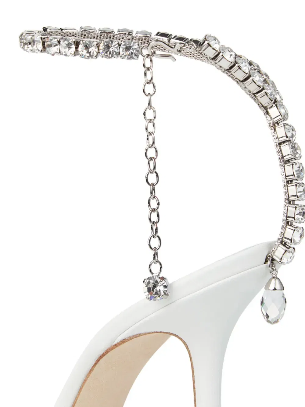 100mm Saeda crystal-embellished pumps