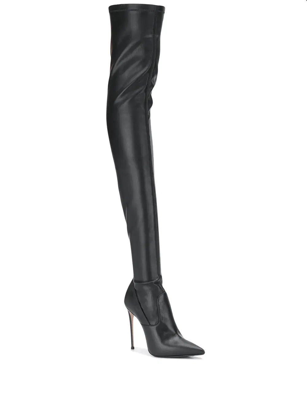 Eva thigh-high leather boots