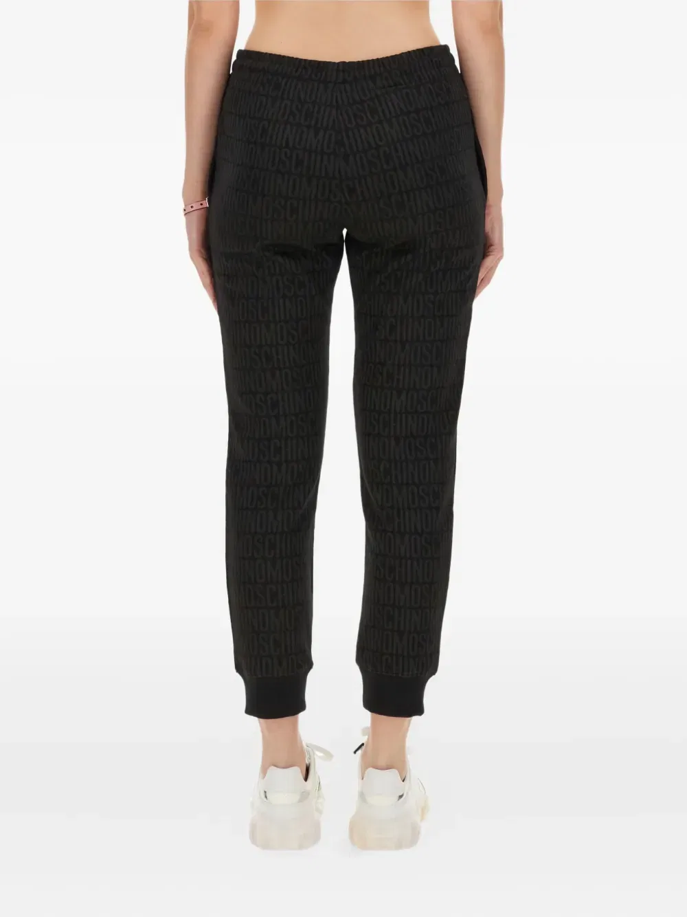 monogram-print track pants