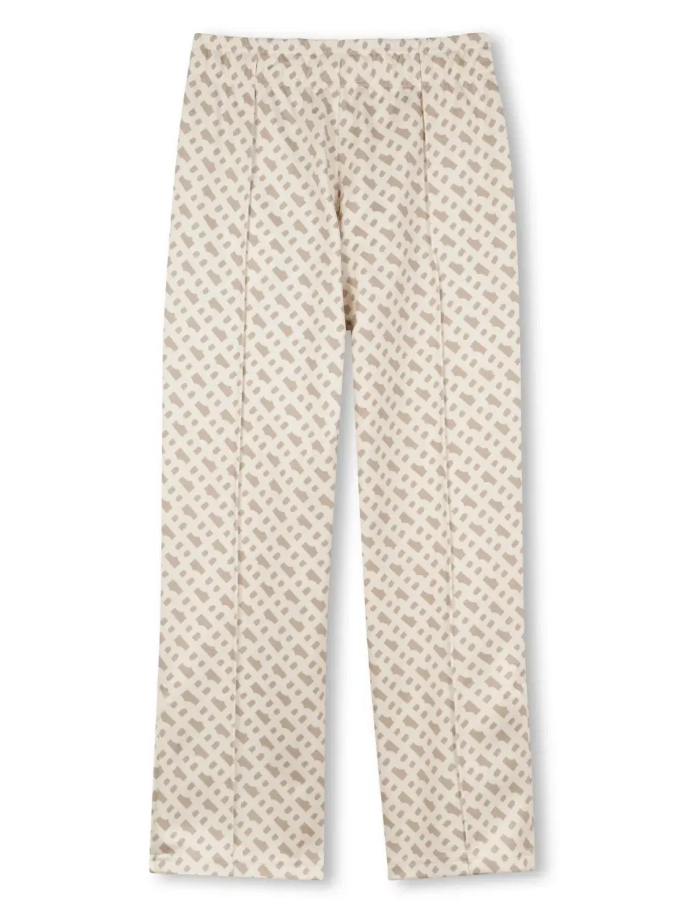 monogram-print track pants