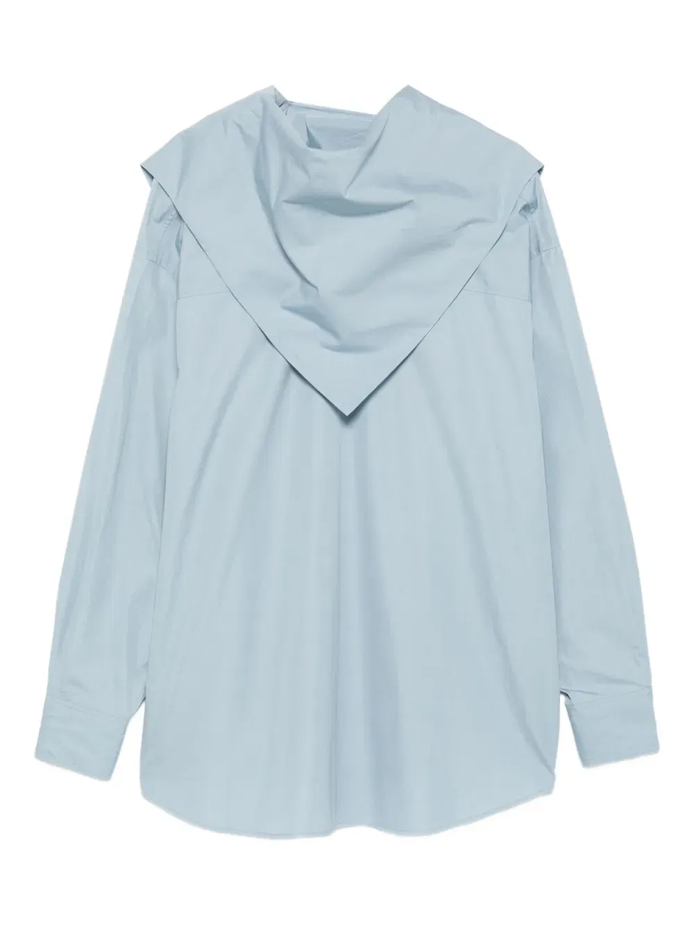 high-neck shirt