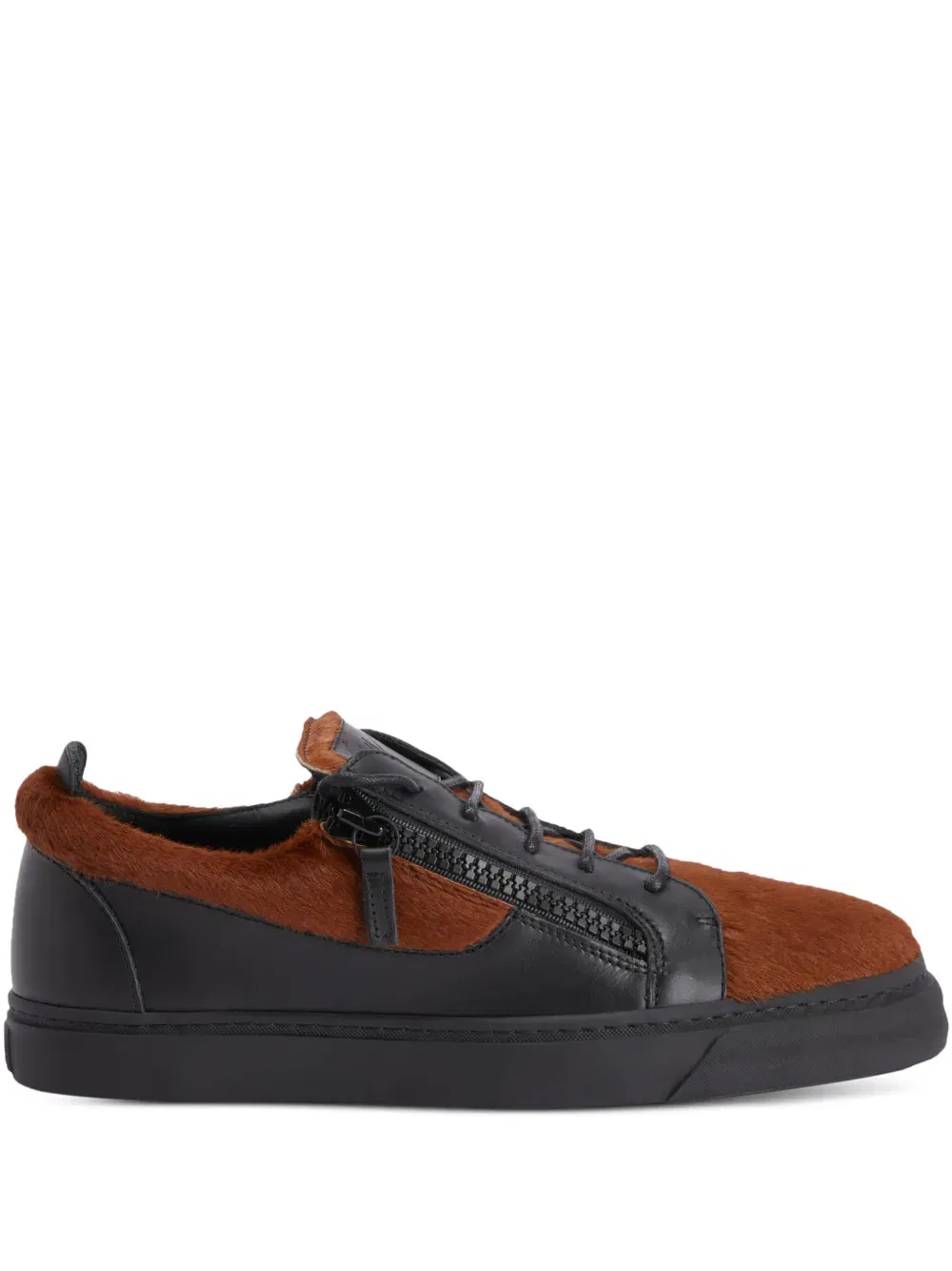 Frankie double-zip low-top sneakers