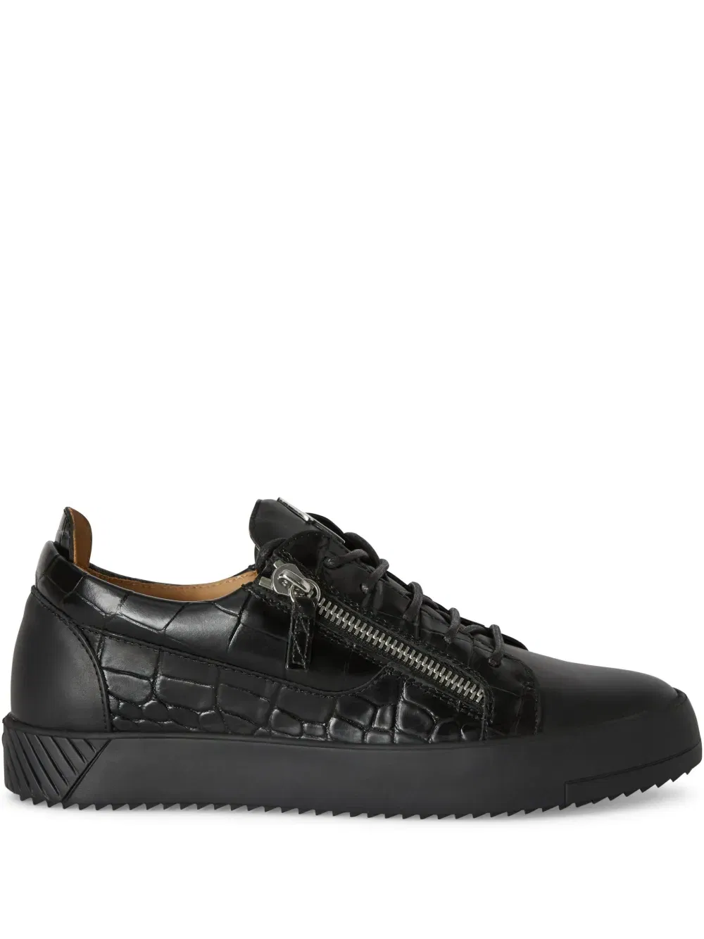 Frankie double-zip low-top sneakers