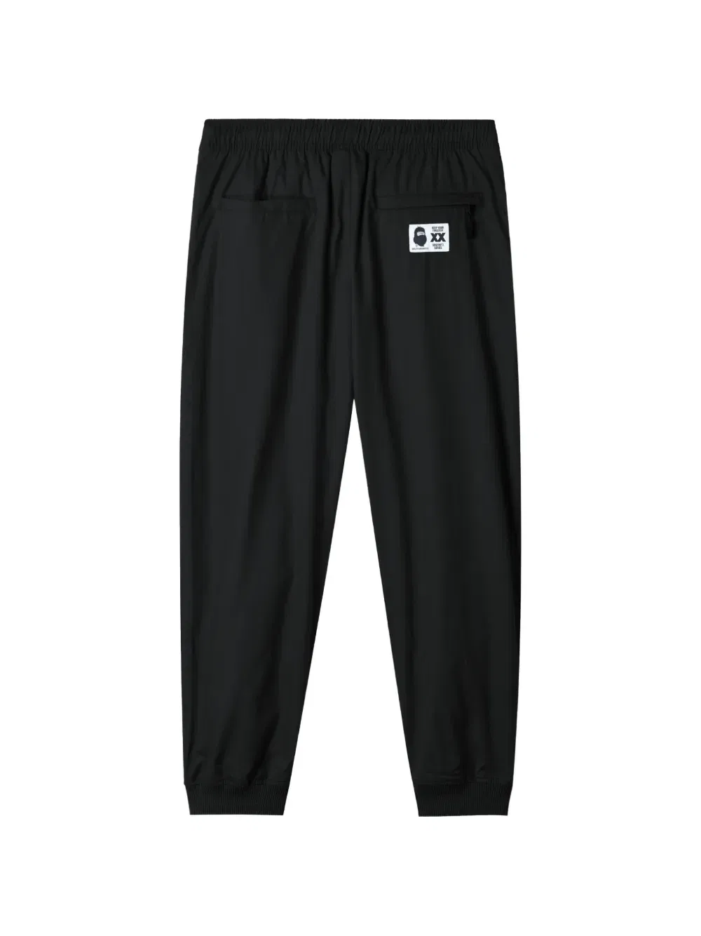 drawstring-fastening logo-patch track pants