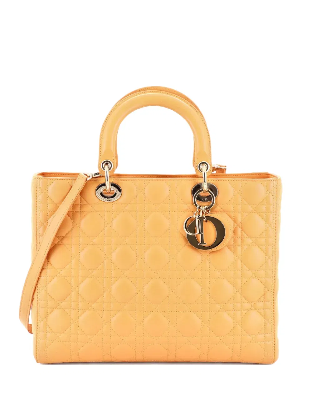 Lady Dior Bag Cannage Quilt Lambskin Large tote bag