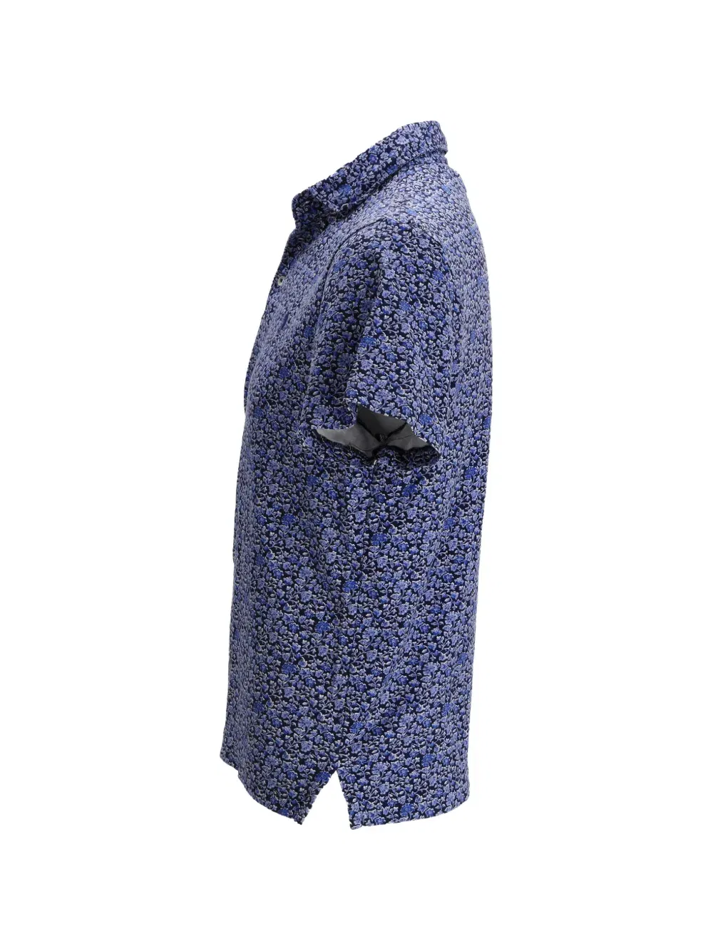 floral-print polo shirt