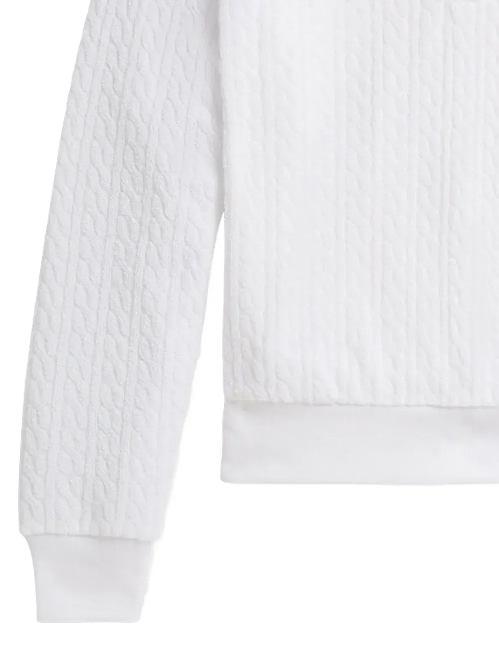 cable-knit shorts set