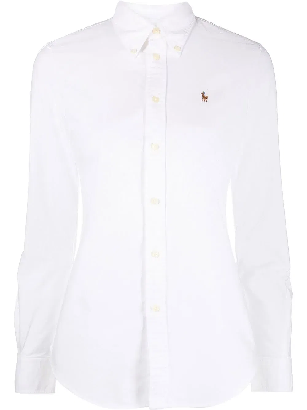 logo-embroidered Oxford shirt