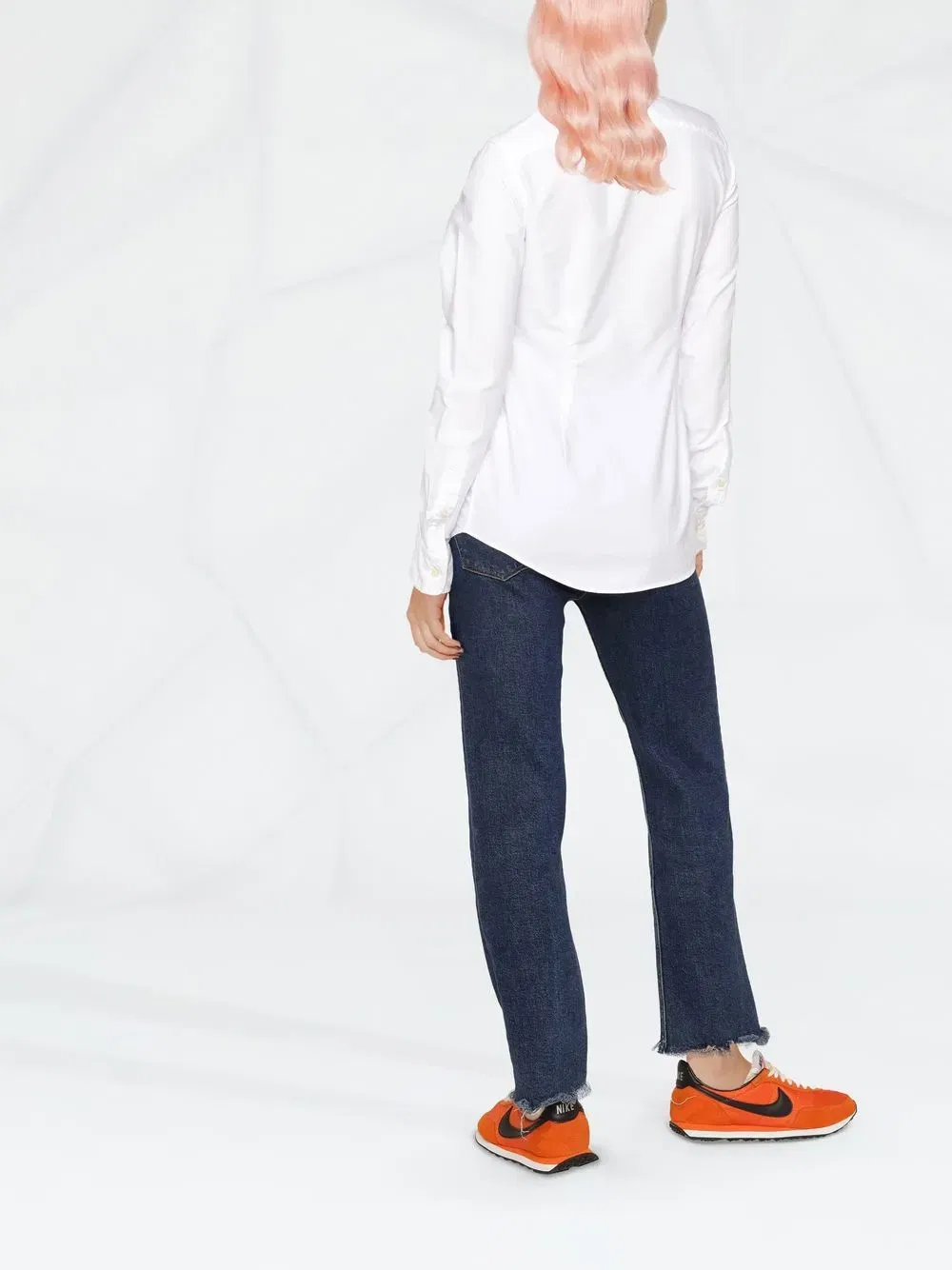 logo-embroidered Oxford shirt
