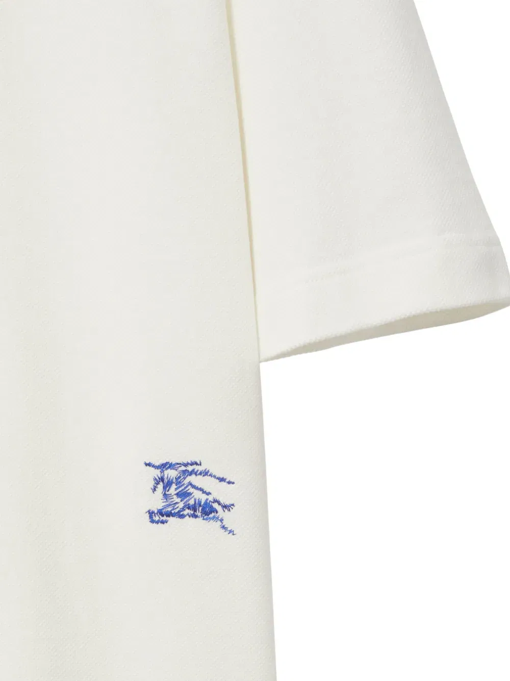 Equestrian Knight-embroidered cotton polo shirt