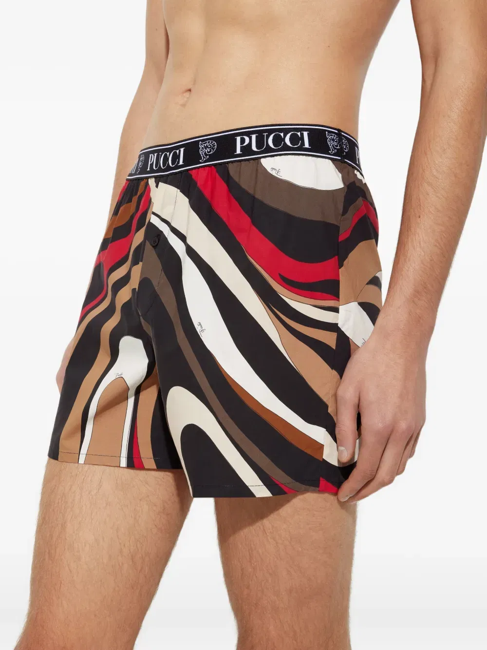 Marmo-print boxers