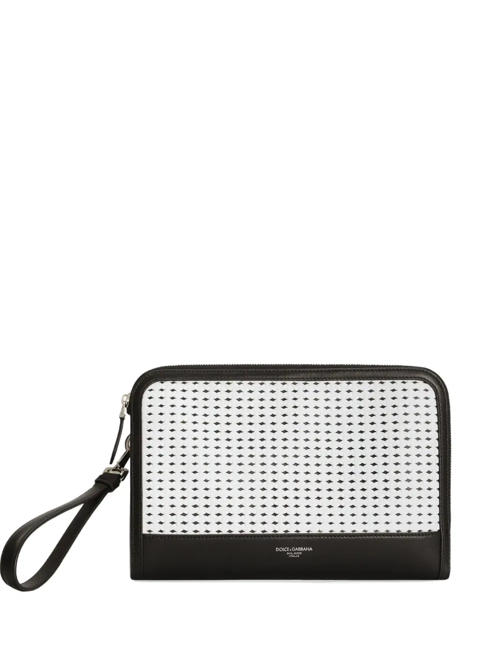 Atene woven clutch bag