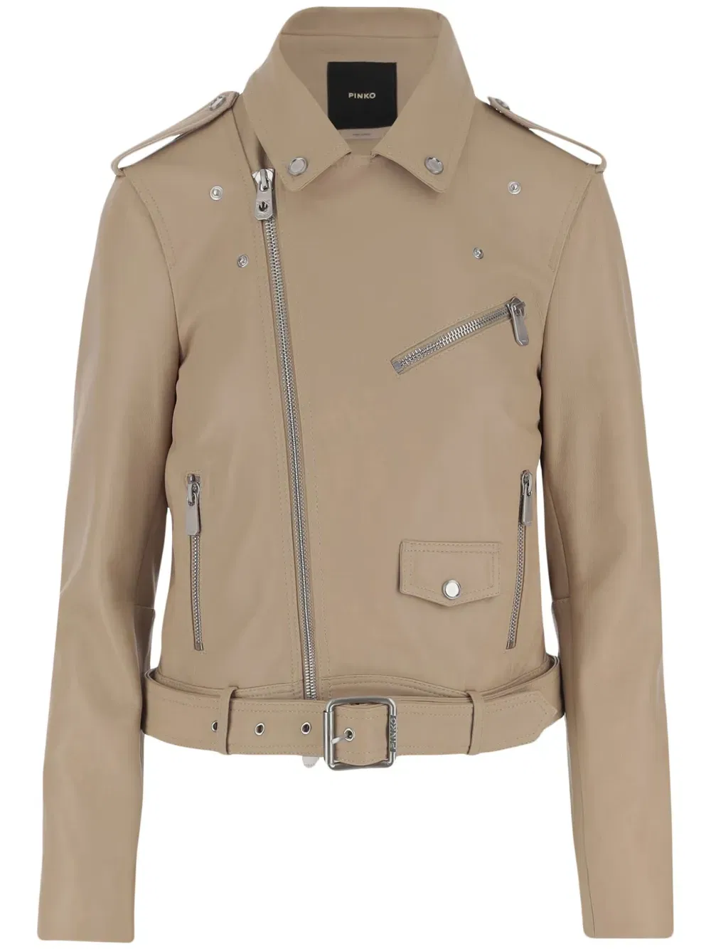 leather biker jacket