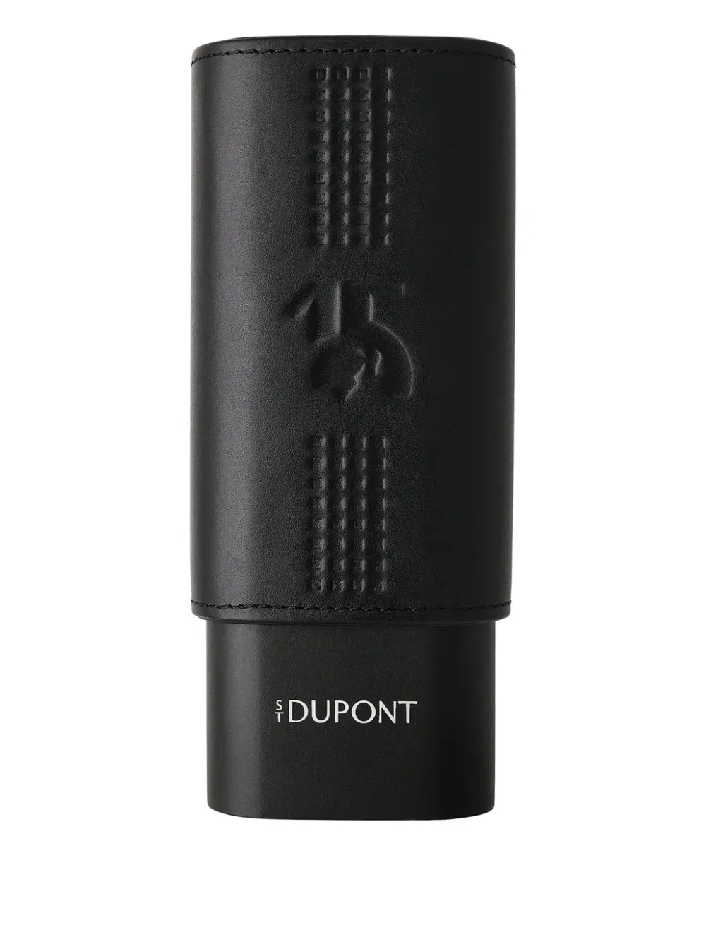 logo-debossed cigar case