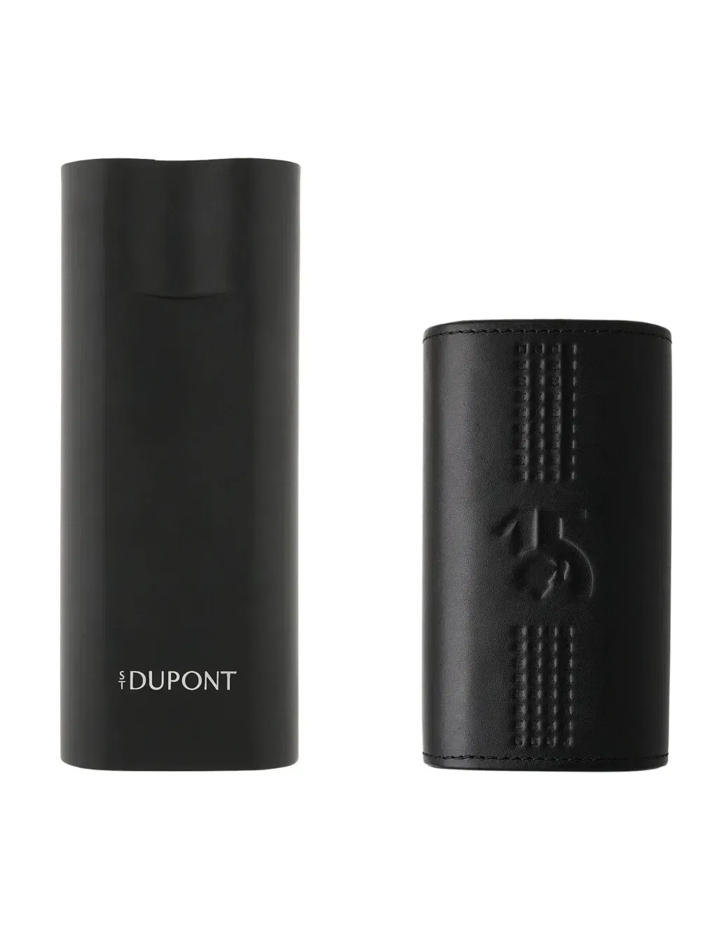 logo-debossed cigar case