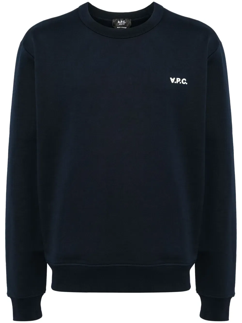 flocked-logo sweatshirt