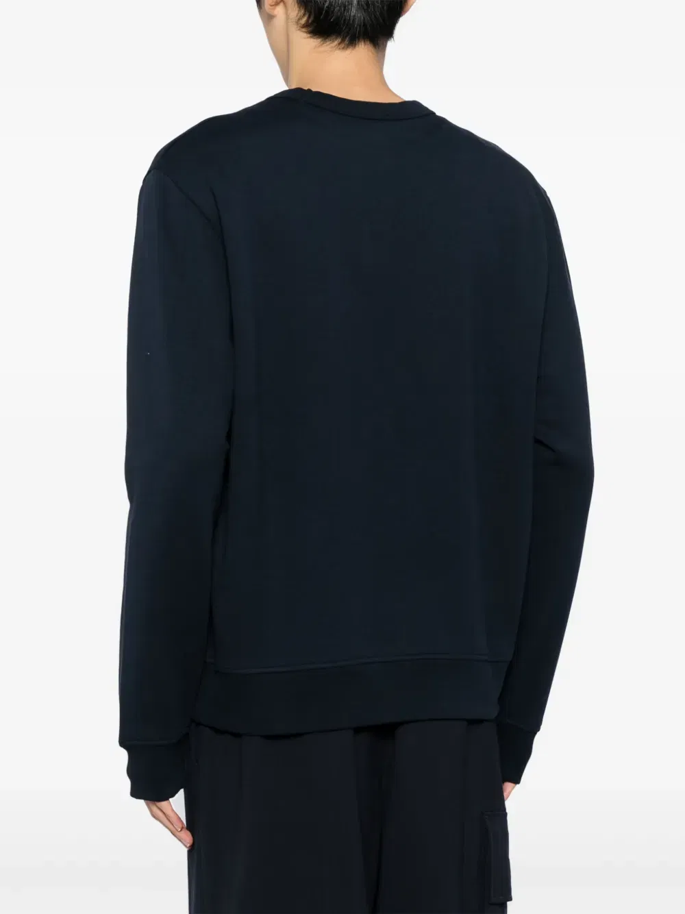 flocked-logo sweatshirt