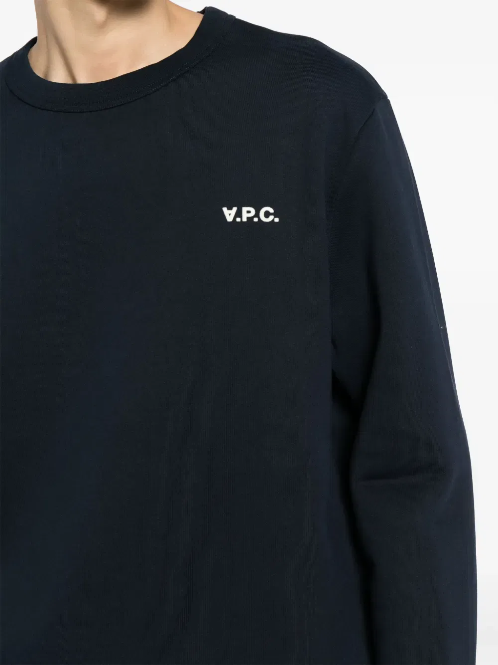 flocked-logo sweatshirt
