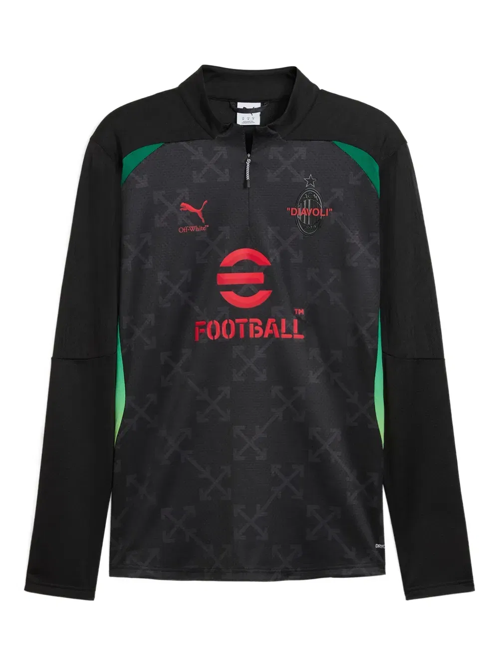AC MILAN x OFF-WHITE Pre-match sweatshirt
