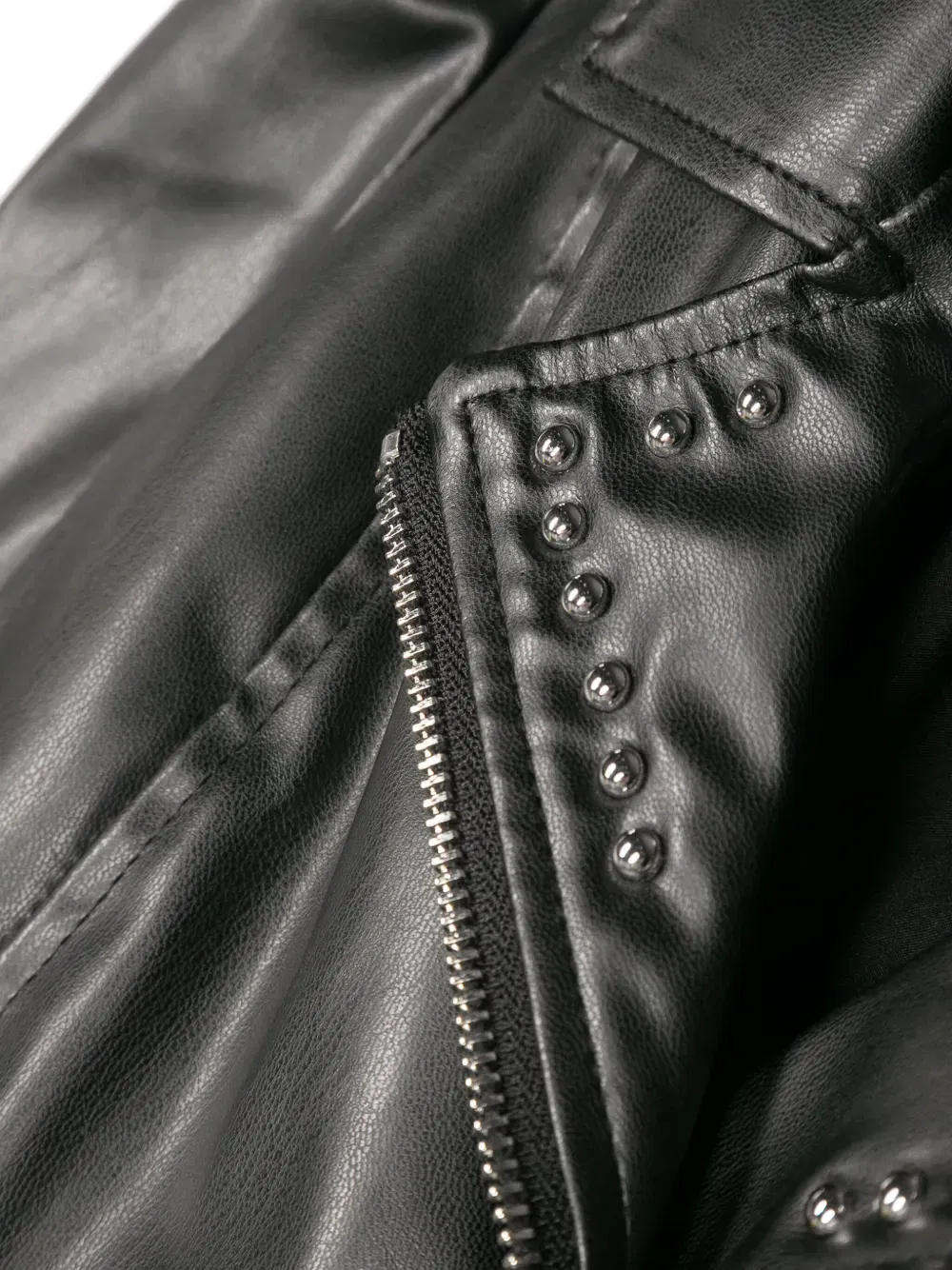 stud-detailed biker jacket