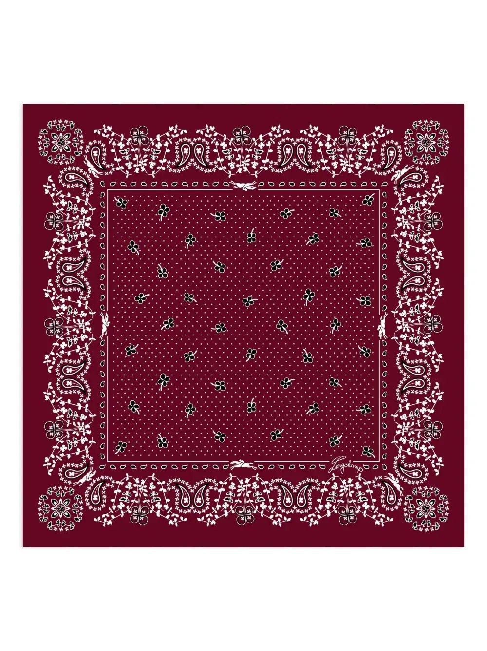 paisley-print scarf