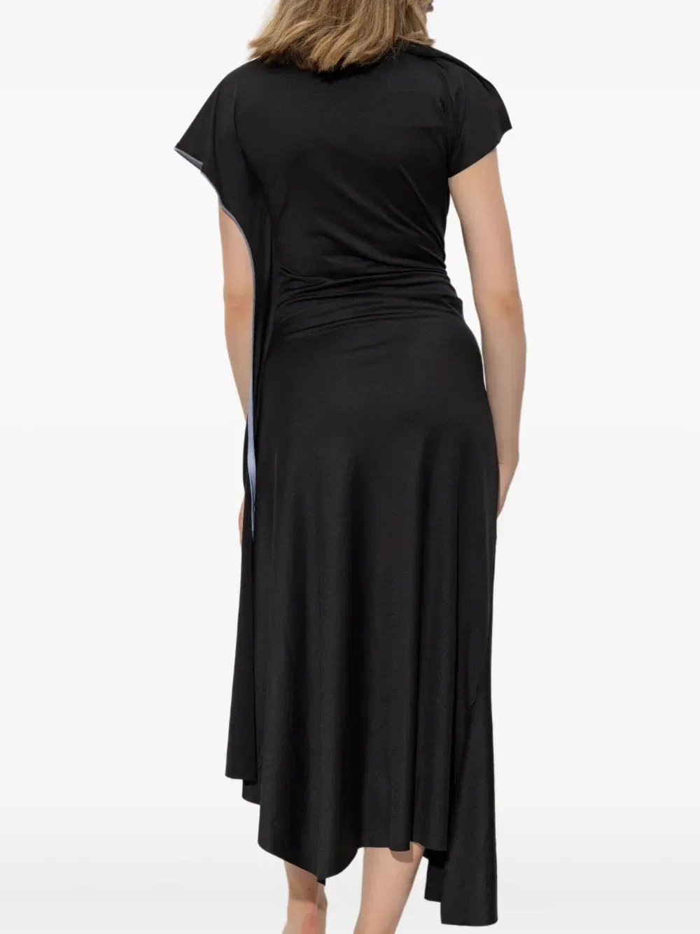 asymmetrical draped dress