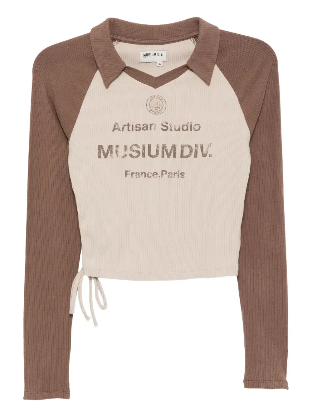 logo-print collar-embellished T-Shirt