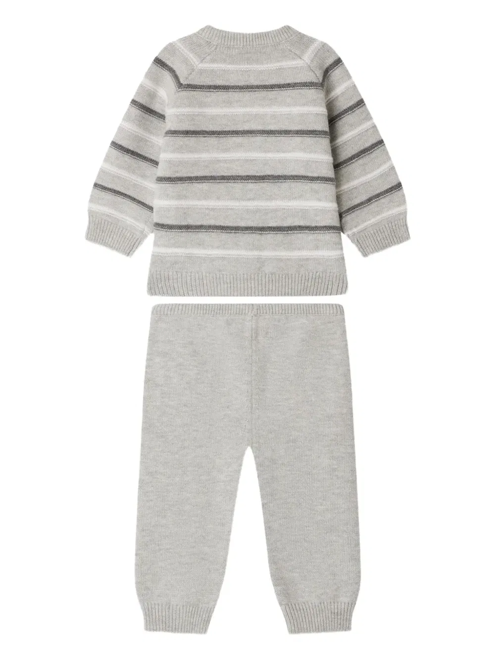 Justio striped knitted set